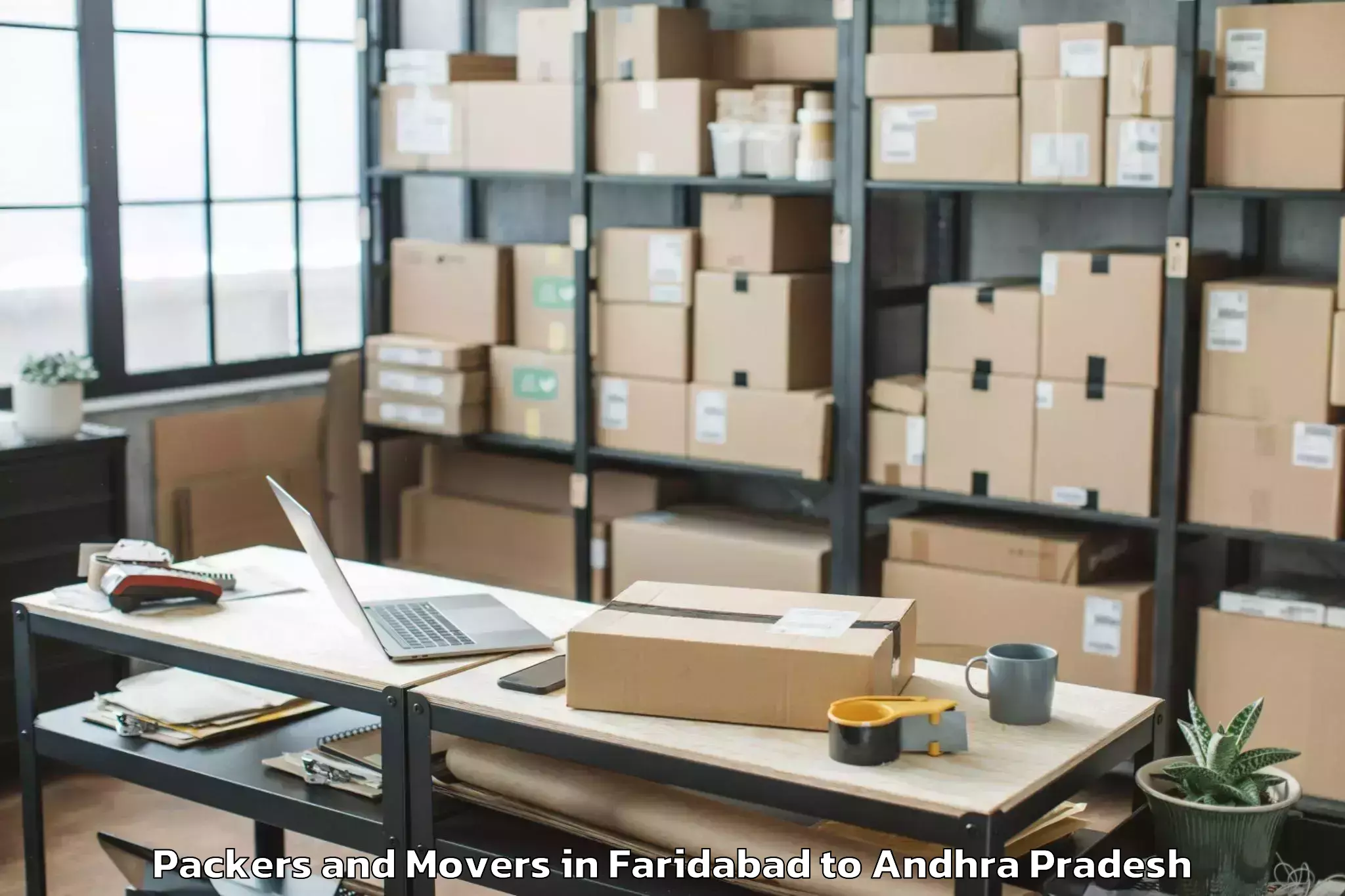 Faridabad to Gadivemula Packers And Movers Booking